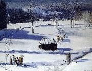 George Wesley Bellows Blue Snow the Battery oil on canvas